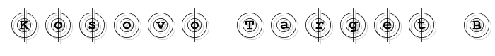 Kosovo Target BC font